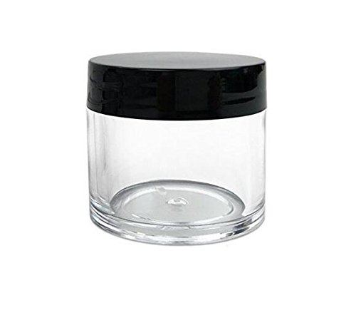 Botes de plástico rellenables de 30g 30 ml redondos transparentes con tapón de rosca tarros vacíos para cosméticos lote de recipientes para maquillaje sombra de ojos uñas