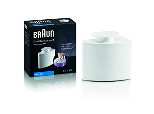 Braun Hogar BRSF001 Filtro antical Apto para Centro de Planchado CareStyle Compact, Mantenimiento y Durabilidad x5 de la Plancha, Blanco