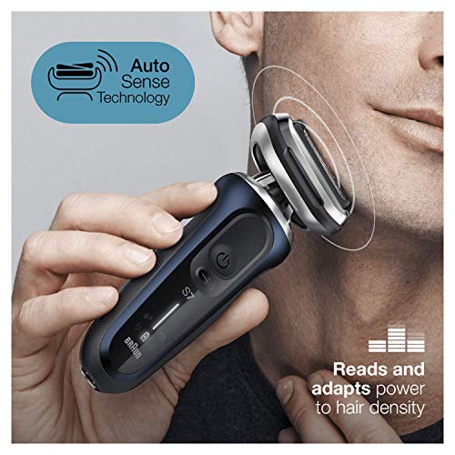 Braun Series 7 70-B1200s - Afeitadora Eléctrica, máquina de afeitar barba hombre de Lámina, con Recortadora de Precisión, Uso en Seco y Mojado, Recargable, Inalámbrica, Azul