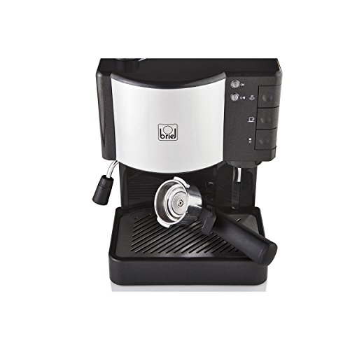 Briel ES35 Cafetera espresso, 1260 W, 1.8 litros, Plástico, Negro