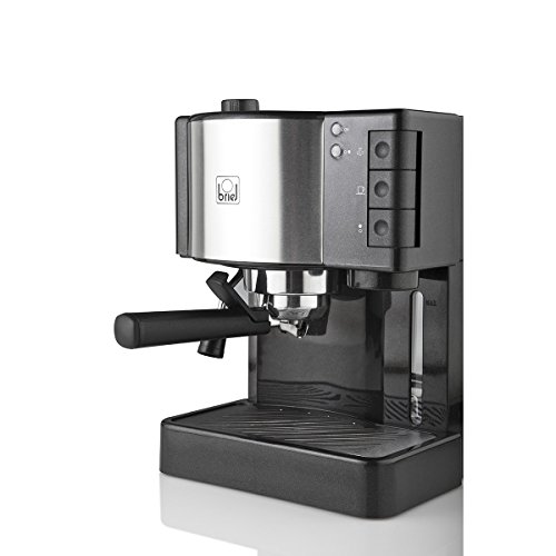 Briel ES35 Cafetera espresso, 1260 W, 1.8 litros, Plástico, Negro