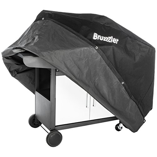 Bruzzzler 200100001094 Chateau, Protectora Gas, protección, Funda óptima cuadradas, Cubierta de Barbacoa fácil de Monta, Negro, 145 x 115 x 65 cm