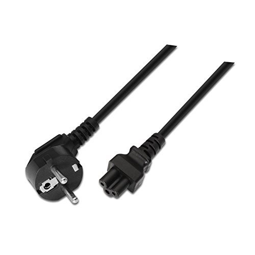 Cable alimentacion Trebol IEC-320-C5 5 Metros Negro, Cablepelado®