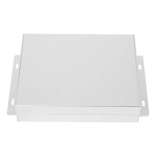 Caja de aluminio dividida, placa de circuito, caja de electricidad blindada con disipación de calor, 33x114x140 mm, espesor 1,25-1,5 mm(Satin Silver Bend)