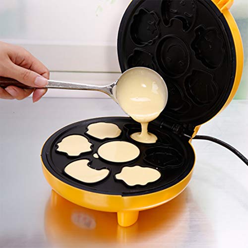 Cake Snack Maker / Waffle Maker / Donuts Maker /: Snack Maker Multifuncional Totalmente Automático Mini Desayuno Infantil Scones De Dibujos Animados Desayuno Horneado Pan Para Niños Bebé Niño Uk Plug