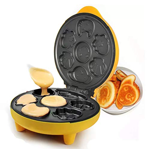 Cake Snack Maker / Waffle Maker / Donuts Maker /: Snack Maker Multifuncional Totalmente Automático Mini Desayuno Infantil Scones De Dibujos Animados Desayuno Horneado Pan Para Niños Bebé Niño Uk Plug