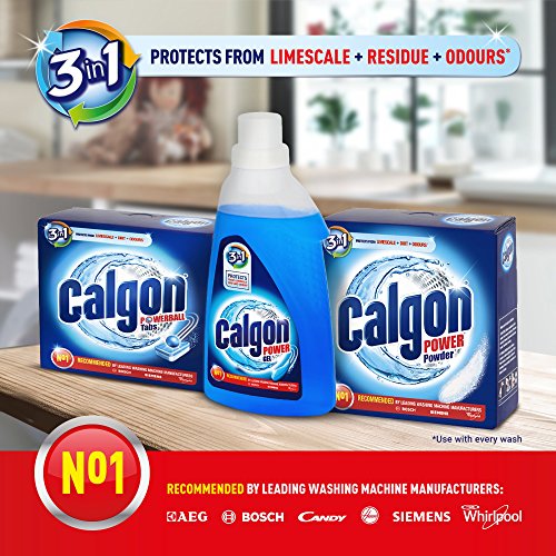 Calgon 2 en 1 gel de descalcificador de agua 750 ml – pack de 2