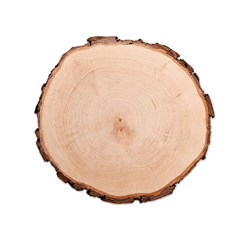 Casa Vivente Rodaja de Madera Natural Placa para Colgar en Puertas Artículos de Decoración Diámetro 18 cm