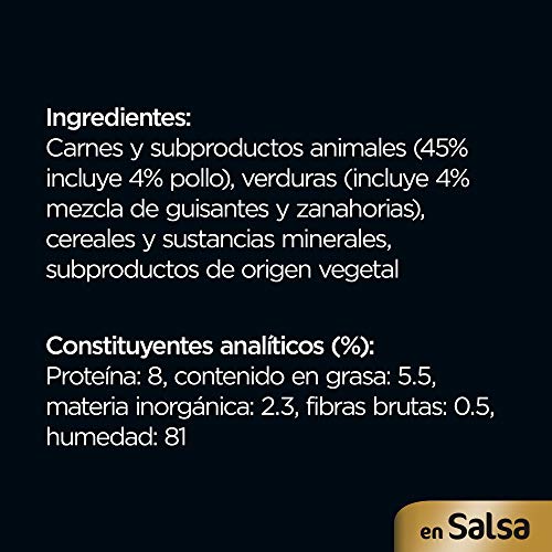 Cesar Bolsitas de Comida Húmeda para Perros en Salsa, Sabor Pollo y Verdura (Pack de 24 x 100g)