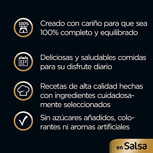 Cesar Bolsitas de Comida Húmeda para Perros en Salsa, Sabor Pollo y Verdura (Pack de 24 x 100g)