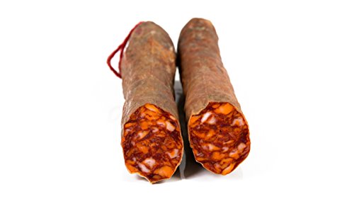 Chorizo de Bellota Ibérico "La Finojosa". 2 medias piezas. Peso aprox. 1 kg