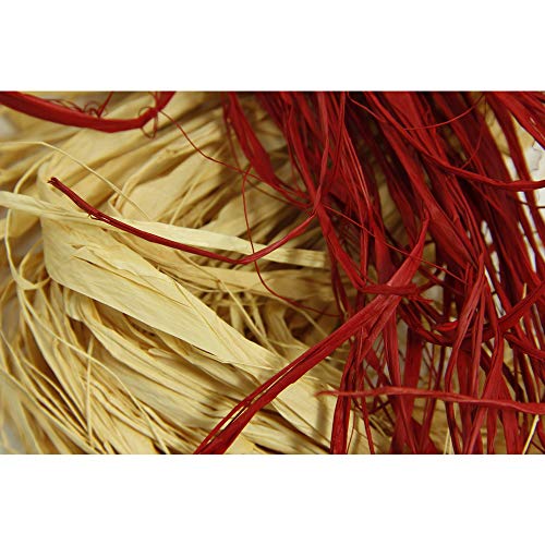 Clairefontaine 1960 - Rafia natural (50 g), color rojo