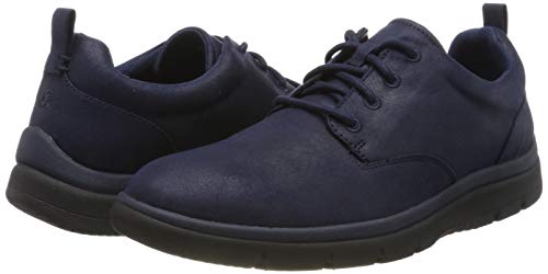 Clarks Tunsil Lane, Zapatos de Cordones Derby para Hombre, Azul Marino, 43 EU