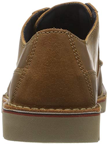 Clarks Vargo Vibe, Zapatos de Cordones Derby para Hombre, Braun Dark Tan Lea Dark Tan Lea, 42 EU