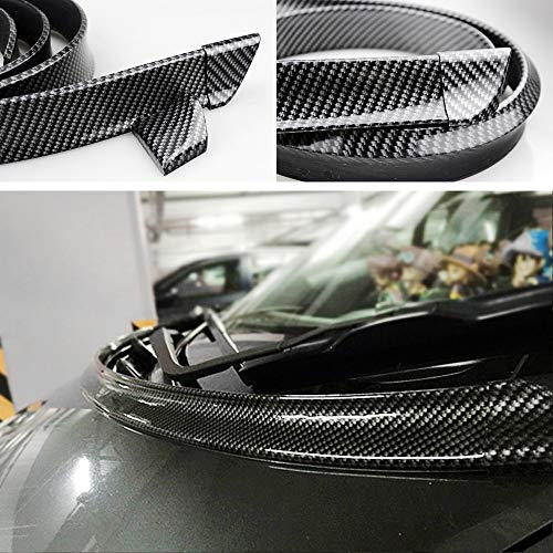 Coche Alerón Trasero,Universal 150CM Coche Techo Spoiler Fibra de Carbono Estilo