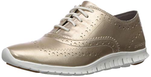 Cole Haan Zerogrand Wing Oxford Closed Hole II - Botas para Mujer, Color Dorado, Talla 40.5 EU Weit