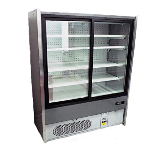 Combisteel - Vitrina refrigerada de pared con 5 niveles, profundidad 700 1510 mm