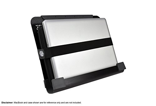 Cooler Master NotePal U3 PLUS Base de Refrigeración para Ordenador Portátil - 3 Ventiladores de 80mm Fáciles de Mover, Estructura Función Protección y Transportación, Ergonómica de Aluminio - Negro