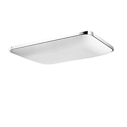 COOSNUG Luces de techo 64 W, lámpara de techo LED ultradelgada blanca cálida, dormitorio moderno, cocina, pasillo, sala de estar, lámpara plateada