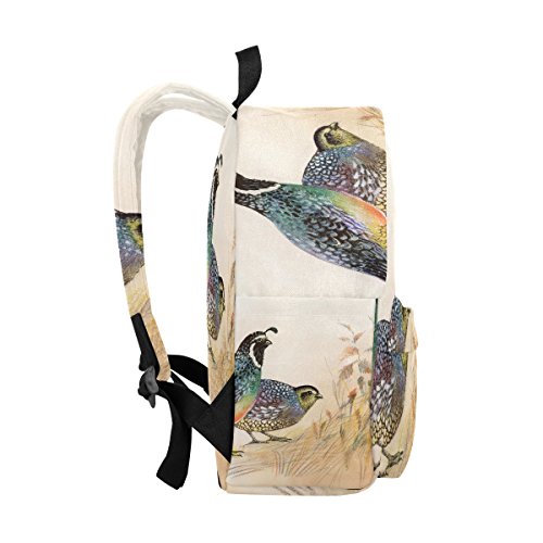 COOSUN Common Quails Mochila de viaje ligera para niñas, mujeres, niños, adolescentes