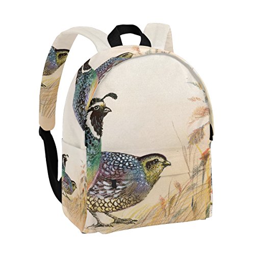 COOSUN Common Quails Mochila de viaje ligera para niñas, mujeres, niños, adolescentes