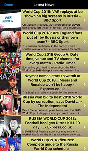 Copa Mundial de Fútbol Rusia 2018 - Todo sobre el Mundial: calendario de partidos, noticias y resultados en vivo