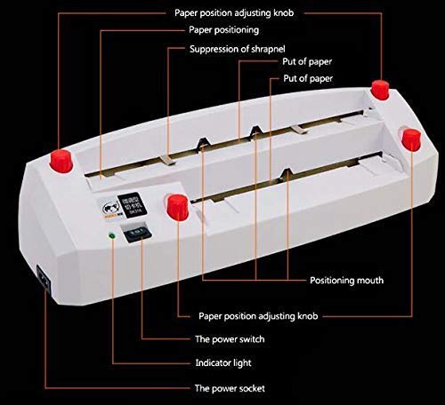 Cortador de tarjetas de visita, máquina de encuadernación automática, cortador de tarjetas eléctrico, cortador de tarjetas de visita ajustable para tarjetas de 8,9 x 5,1 cm