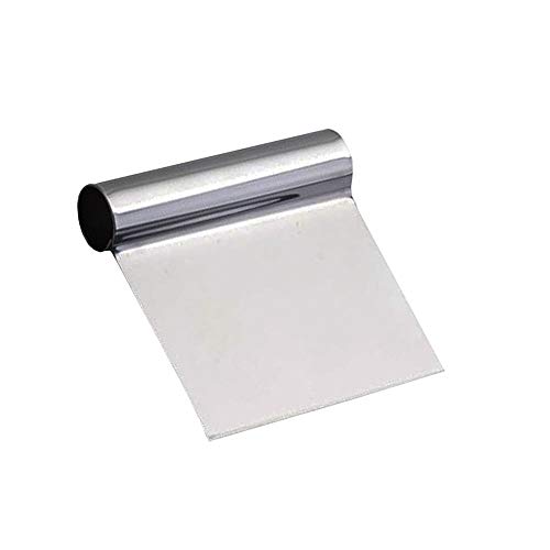 Cortante rígido inox 17,5cm. Varias medidas disponibles. Rasqueta de panadero para cortar y separar masas de pan y repostería. Cortador masa para panadería profesional en acero inoxidable.