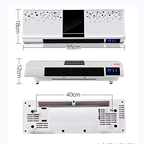 Cortina de aire caliente sobre la puerta, pequeño escritorio montado en la pared, calentador de ventilador de baño a prueba de agua, sala de estar calentadores eléctricos silenciosos con termostato t