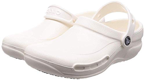 Crocs Bistro, Zuecos Unisex Adulto, Blanco (White), 36/37 EU