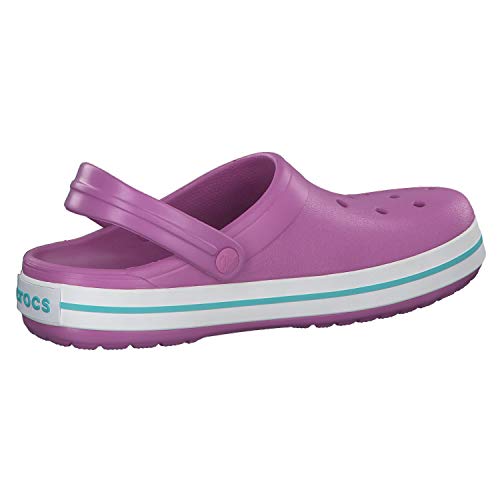 Crocs Crocband, Zuecos Unisex Adulto, Rosa (Violet/White 592), 39/40 EU