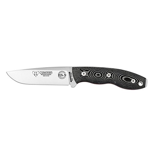 Cudeman Cuchillo 160-M SB9 Quercus Hoja de Acero Molibdeno Vanadio Micarta Negra + Tarjeta Multiusos de Regalo