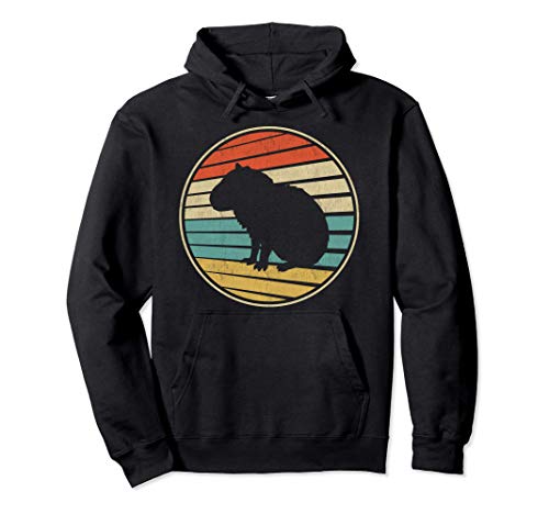 Cute Capybara Gift Retro Vintage 70s 80s Capybara Lover Fun Sudadera con Capucha