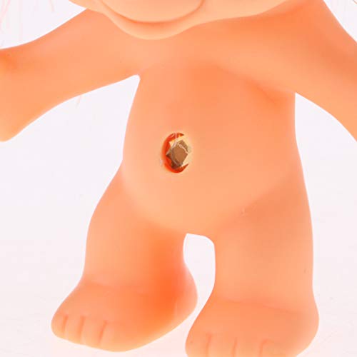 CUTICATE Muñeca Troll Desnuda Muñeca Feroz Lucky de PVC Regalos de Fiestas Cumpleaños para Niños - Naranja