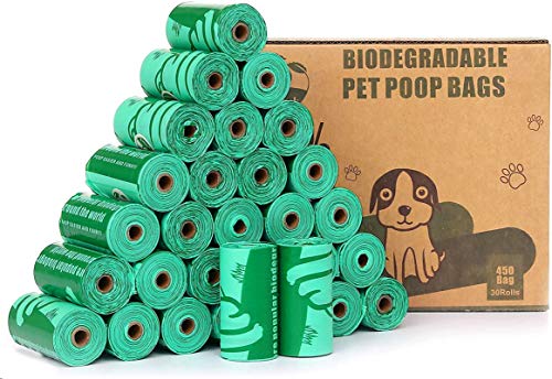 Cycluck 100% Biodegradables Bolsas de Basura Perros Extra Gruesa con Certificación Europea EN13432 Home Compost, Hecho de Almidón de Maíz (450 Bolsas, Verde)