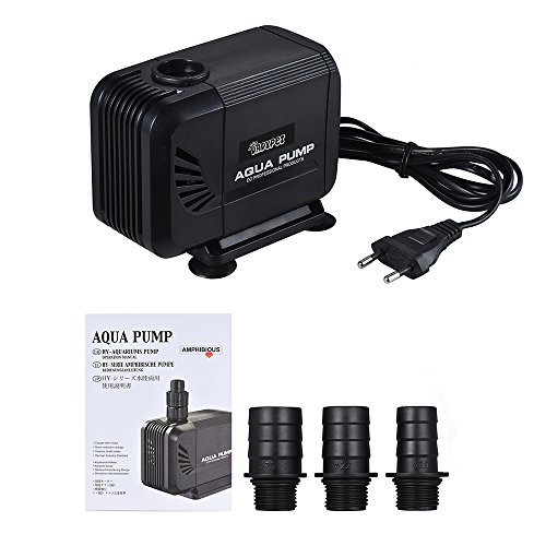 DADYPET Bomba de Agua 40W 3000L/H,Bomba para Acuario Bomba Sumergible Pare Jardin Estanque Ultra Silencioso (Negro)