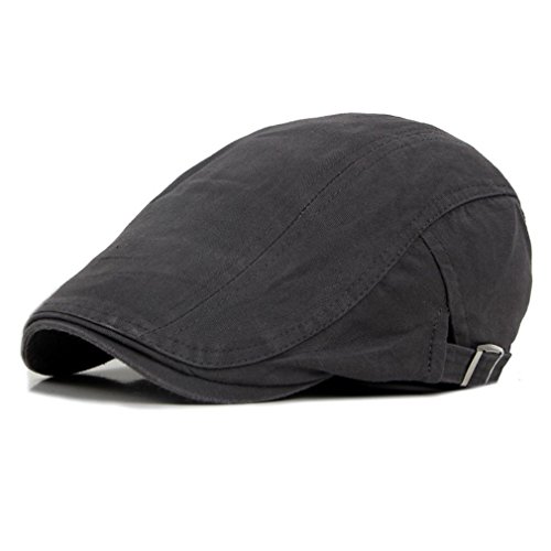 Decstore Paquete de 2 Hombres Beret de Algodón Plano Tapa Ivy Cabbie Newsboy Hat Otoño Verano Sombrero