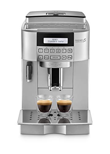 DeLonghi ECAM 22.366.S Cafetera combinada, Independiente, Totalmente automática, Molinillo integrado, 1450 W, 1,8 L, Plata