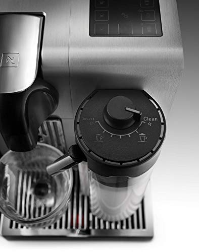 De'longhi Nespresso Lattissima Pro EN750MB - Cafetera de cápsulas, 19 bares, apagado automático, depósito de leche, pantalla táctil, color aluminio