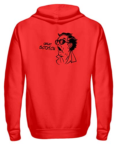 Desconocido Generic Great Scotch - Sudadera con Cremallera para Whisky, diseño Sencillo y Divertido Rojo rubí XL