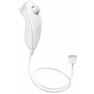 Desconocido Nunchuk Remoto Adjunto Controller para Nintendo Wii (White Edition) - Generic