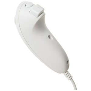 Desconocido Nunchuk Remoto Adjunto Controller para Nintendo Wii (White Edition) - Generic