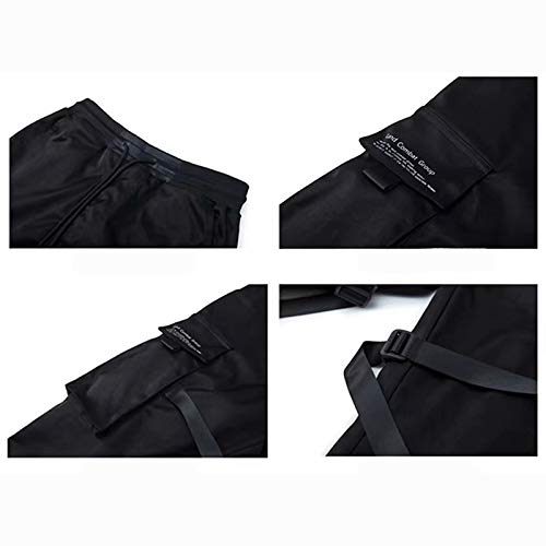 diirm Pantalones Cargo para Hombre Cintas Harem Joggers Pantalones de Hip Hop Harajuku Pantalones Deportivos