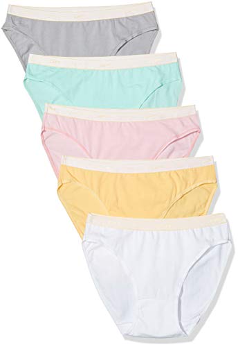 Dim Slip Les Pockets DIM & Agnes B X5 Pantis, Multicolor (Lot Agnes Pastel 8ZP), 34/36 ES (Pack de 5) para Mujer