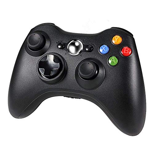 Diswoe Xbox 360 Controlador de Gamepad, Xbox 360 Inalámbrico Gamepad Controlador Joypad con Vibración Doble Ergonomía para Consola Microsoft Xbox 360, PC ( Windows 10/8.1/8/7/XP )