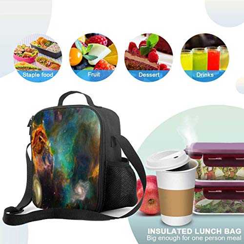 DODOD - Bolsa de almuerzo para mujeres, hombres y adultos, papaya, frutas tropicales, hojas tropicales, estampado de leopardo, lonchera, con aislamiento, para almuerzo, portátil, térmica, reutilizabl