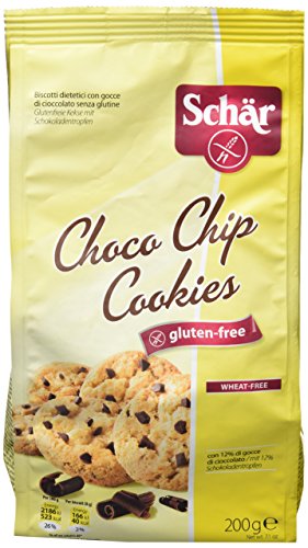 Dr. Schar Choco Chips Galletas - 4 Paquetes de 200 gr - Total: 800 gr