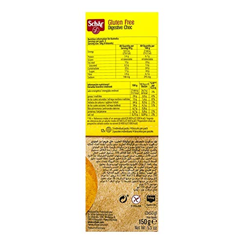 Dr. Schar Digestive Choc Galletas - 150 gr