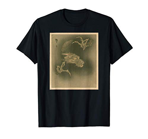 Dragón estético japonés Vintage Japón Woodblock Lámina Camiseta