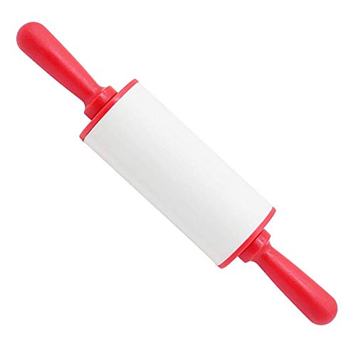 DUDDP Rolling Pin Silica Gel Palo de amasar Utensilio de herramientas for los panaderos de rodillos for hornear Herramientas antiadherentes de superficie for Gummies galletas y fideos casera de la coc